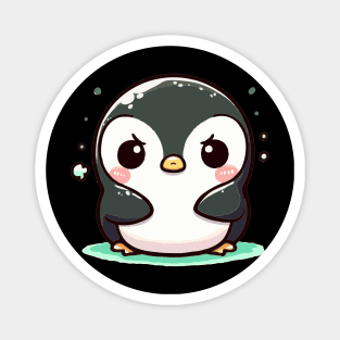 Cute angry penguin Magnet